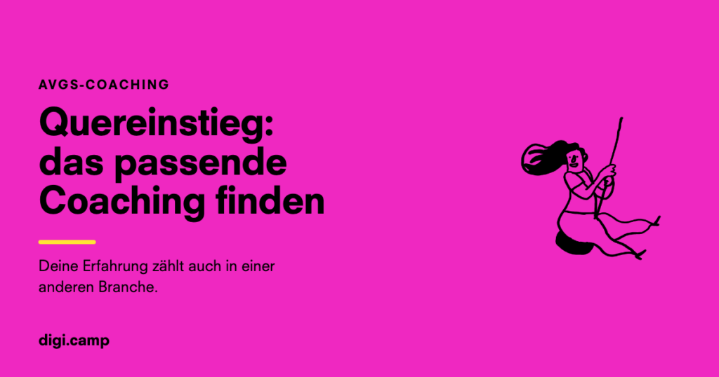 Titelbild: AVGS-Coaching für Quereinsteiger, das passende Coaching finden